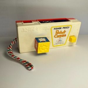 Fisher Price Pocket Camera Vintage '74 WORKS 27 Zoo Slides: Lions Tigers Bears